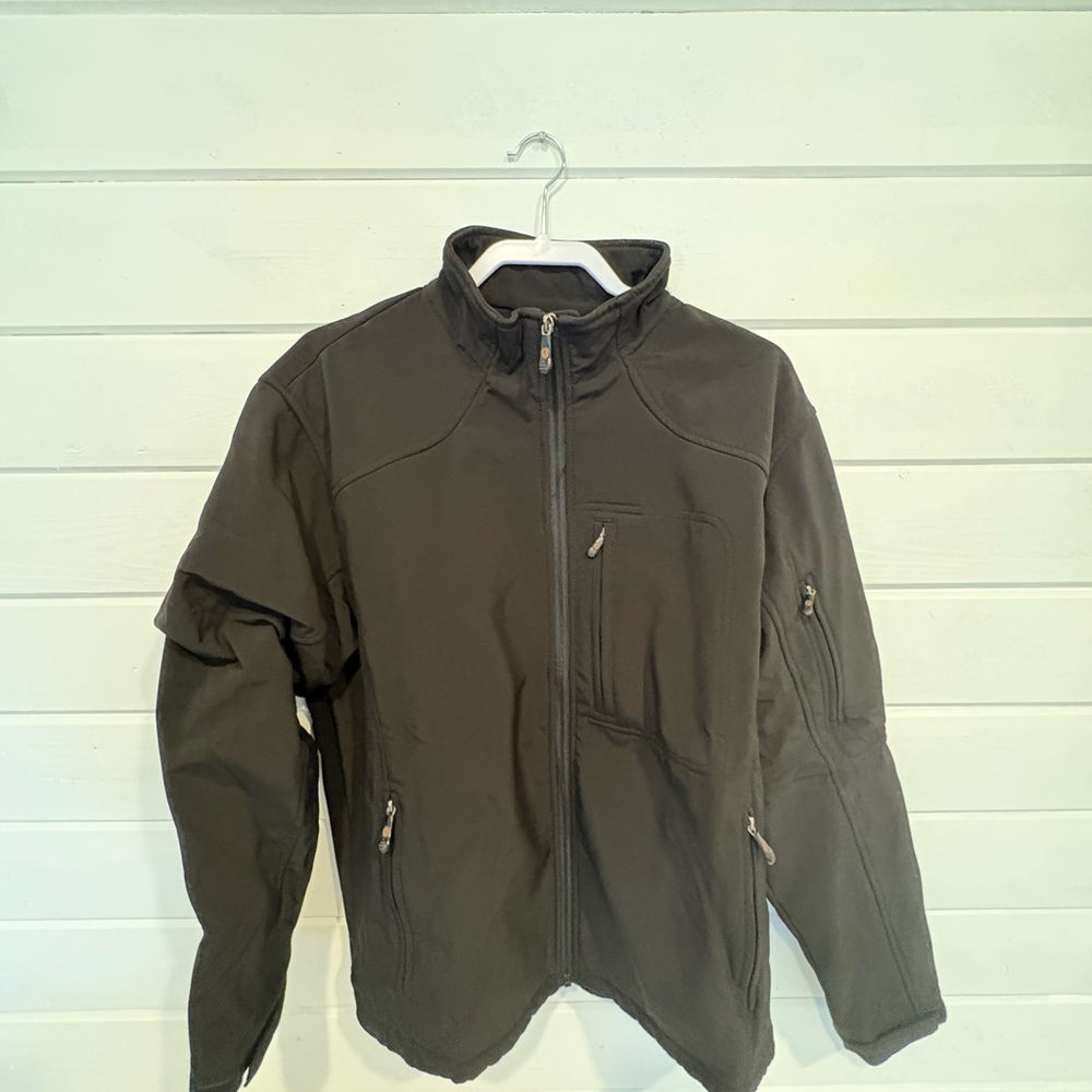 Black Lightweight Shirt Jacket with Full Front Zipper